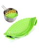 Snap N Strain Pot Strainer and Pasta Adjustable Silicone Clip On - Green