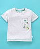Simply Sinker Half Sleeves T-Shirt Brand Text Print - Off white