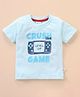 Simply Sinker Half Sleeves T-Shirt Game Print- Blue