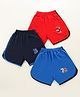 Simply Sinker Shorts Number Print Pack of 3- Blue Black & Red
