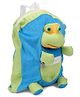 IR Frog Soft Toy Bag Blue Green - Height 12 inches