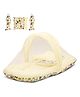 Baybee Cotton Bedding Set For New Born Baby With Mattress, Mosquito Net with Zip Closure, Neck Pillow & 2 Bolsters Baby Sleeping Bag Combo Gadda set - Green