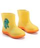 Cute Walk by Babyhug Slip On Gumboots with Dino Applique Yellow (Design May Vary)