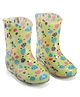 Cute Walk by Babyhug Slip On Balloons Printed Gumboots - Multicolour