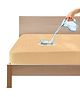 GADDA CO Waterproof Fitted Mattress Protector Cover Lycra Stretchable Single Bed Mattress Protector (Beige)