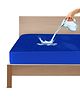GADDA CO Waterproof Fitted Mattress Protector Cover Lycra Stretchable Single Bed Mattress Protector (Blue)