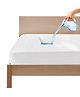 GADDA CO Waterproof Fitted Mattress Protector Cover Lycra Stretchable Single Bed Mattress Protector (White)