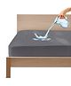 GADDA CO 100% Waterproof Premium Cotton Feel Mattress Protector Twin Bed 75x48 Inch|Ultra Soft Breathable & Hypoallergenic Fitted Bed Protector Terry Cover(6.3x4 feet, Fits Upto 10 Inches, Grey)