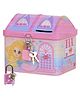 FunBlast Hut Shaped Piggy Bank for Kids with Key and Lock Mermaid - Pink