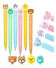 FunBlast Animal Design Mechanical Pencils Set Pack of 6 - Multicolour