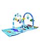 FunBlast Animal Themed Baby Gym Play Mat with Hanging Rattles  Blue