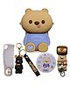 FunBlast Bear Sling Bag with Key Ring Comb and Mirror - Purple