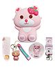 FunBlast Teddy Sling Bag with Key Ring Comb and Mirror - Pink