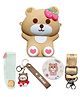 FunBlast Teddy Sling Bag with Key Ring Comb and Mirror - Brown