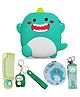FunBlast Dinosaur Themed Sling Bag with Key Ring Comb and Mirror - Green