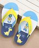 Cute Walk by Babyhug Slip On Flip Flops Dino Print- Blue