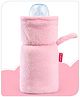 Babyhug Premium Feeding Bottle Cover with Sherpa Lining Pink - Fits upto 330 ml