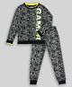 Unicorns Full Sleeves Gamer Printed Co Ord Set - Black