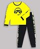 Unicorns Full Sleeves Video Game Printed Co Ord Set - Yellow & Black