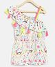 Nauti Nati Sleeveless All Over Flowers & Birds Printed Tassel Embellished Jumpsuit - Multi Colour