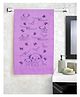 JARS Collections 100% Microfiber Very Soft Cartoon  Print Baby Towels - Purple