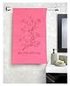 JARS Collections 100% Microfiber Very Soft Floral Print Baby Bath Towel -Pink