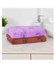 JARS Collections 100% Microfiber Very Soft Cartoon Animal Print Baby Bath Towel Pack of 2 -Multicolor