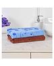 JARS Collections 100% Microfiber Very Soft Cartoon Animal Print Baby Bath Towel Pack of 2 -Multicolor