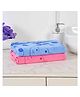JARS Collections 100% Microfiber Very Soft Cartoon Animal Print Baby Bath Towel Pack of 2 -Multicolor