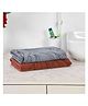 JARS Collections 100% Microfiber Very Soft Floral Print Baby Bath Towel Pack of 2 - Brown & Grey