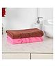 JARS Collections 100% Microfiber Very Soft Floral Print Baby Bath Towel Pack of 2 - Pink & Grey