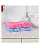 JARS Collections 100% Microfiber Very Soft Floral Print Baby Bath Towel Pack of 2 - Pink & Blue