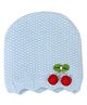 Kid-O-World Cherry Patch Textured Beanie Cap-Blue