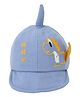 Kid-O-World Dinosaur Embroidered Solid Cap - Blue-  Diameter 48 Cms
