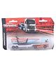Majorette Transporter Die Cast Free Wheel Mercedes Benz Toy Truck - Orange & Blue