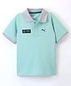 PUMA Cotton Half Sleeves MAPF1 2-tone Polo - Blue