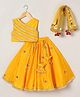 BYB Premium Art Silk & Cotton Lehenga Choli Dupatta set For Girl - YELLOW