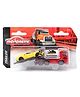 Majorette Towing Truck With Car Die Cast Free Wheel Model Toys - Red And Yellow