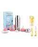 Chinmay Kids Combo of Baby Feeding Multifunctional Stainless Steel Milk Thermosteel Feeder Bottle with Bottle Brush Cleaner Silver - 240 ml