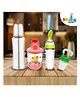 Chinmay Kids Baby Feeding Combo Steel Feeding Bottle Sipper Feeder & Soother Set of 4 - Multicolor