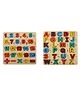 MINDMAKER Wooden Puzzle Educational and Learning Toy 3D Capital Numbers - Multicolour