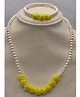 Little Blossom Star Beaded Necklace With Coordinating Bracelet - Yellow