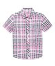 Under Fourteen Only Half Sleeves Checks Shirt - Pink