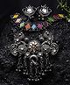 YouBella Jewellery Oxidised Silver Necklace Jewellery Set for Girls and Women 100 g