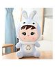 DPARANI Bunny  with Cap Stuffed Plush Soft Toy Blue - Height 45 cm