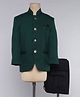 Jeet Ethnics Full Sleeves Solid Jodhpuri Coat With Pant Set  - Green