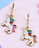 Asthetika Unicorn Charms Earrings - White