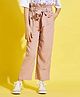 Cherry & Jerry Paperbag Waist Detailed Solid Cigarette Trousers -Peach
