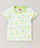 Babyhug Cotton Jersey Half Sleeves T-Shirt Dino Print - White