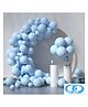 Chocozone Pastel Balloons for Birthday Baby Shower Anniversary Wedding Birthday Decoration Blue - Pack of 100